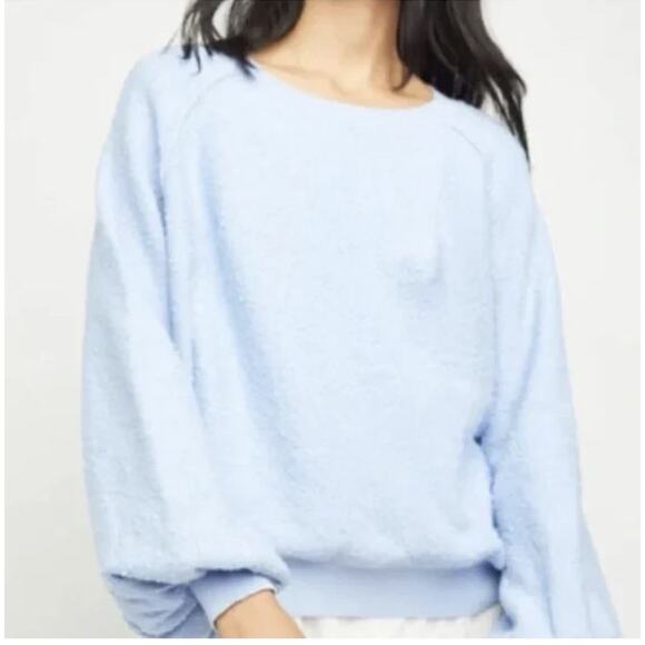 Free People Found My Friend Pullover Sweater Texture Boucle Long Sleeve L NWOT - Picture 1 of 7